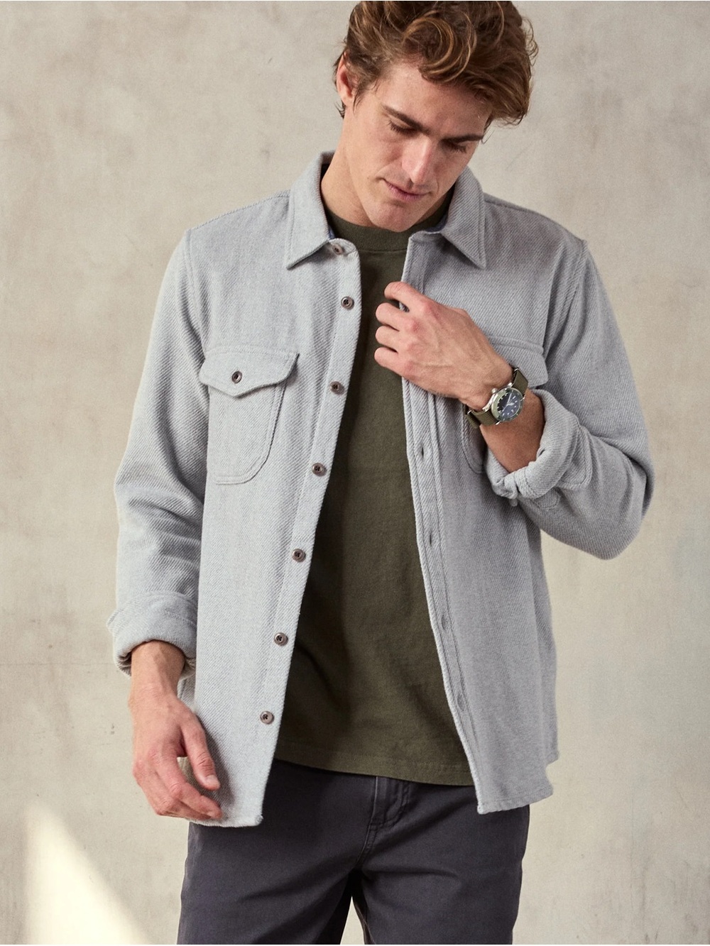 Outerknown The Blanket Shirt (Grey)